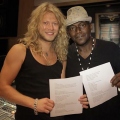 Troy and Randy Jackson at the recording studio.jpg