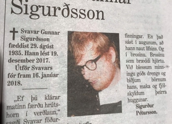 исландская газета Morgunblaðið