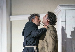 0430 Jonas Kaufmann as Don Alvaro, Ludovic Tézier as Don Carlo (c) ROH 2019 photograph by Bill Cooper