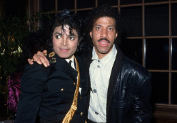 MIchael Jackson and Lionel Richie около 1985 года