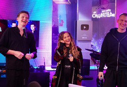 Анна Немченко с Дмитрием и Михаилом Меняйло