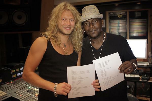 Troy and Randy Jackson at the recording studio.jpg